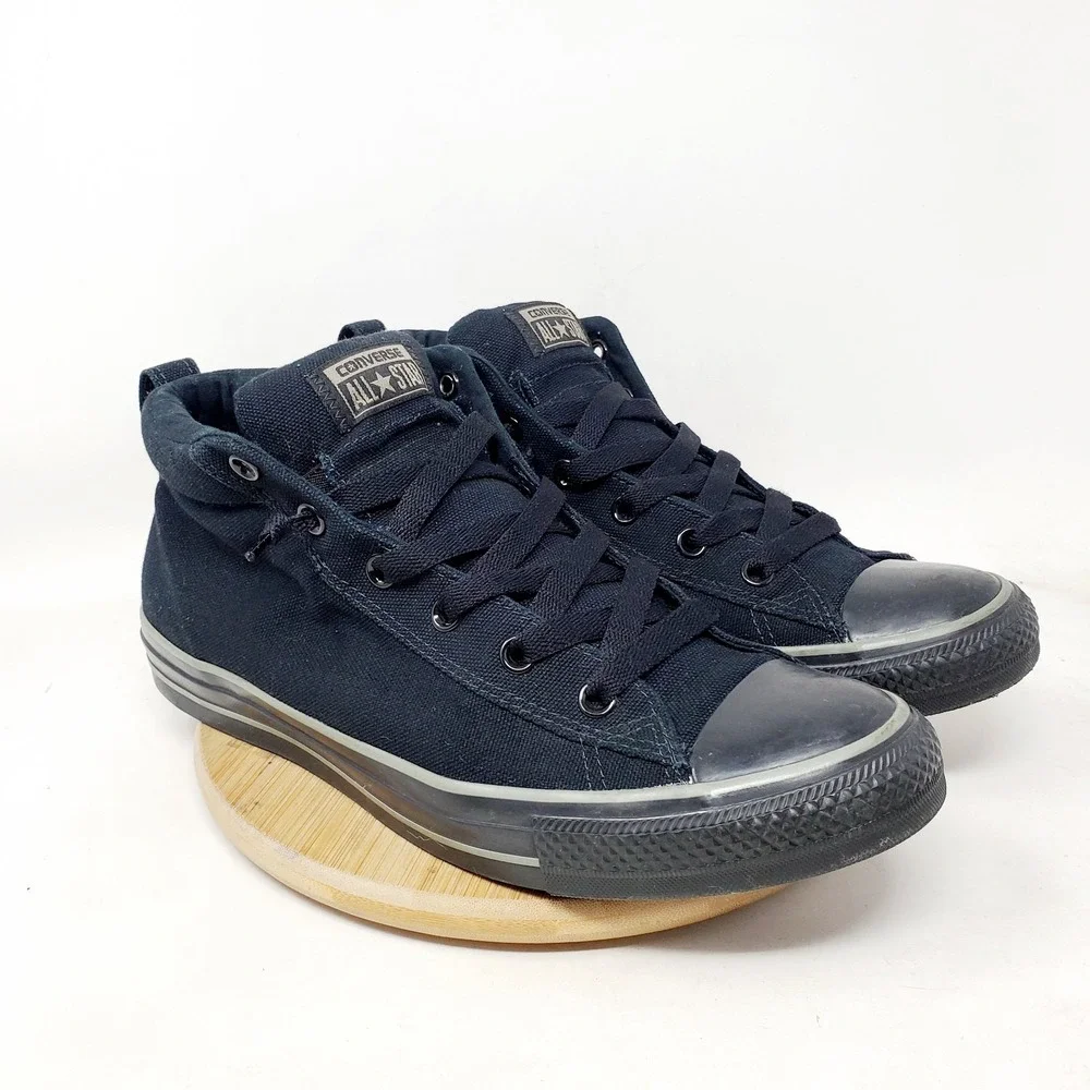 Converse Chuck Taylor All Star Street Mid Shoes Mens 10.5 Black Sneaker - Picture 6 of 13